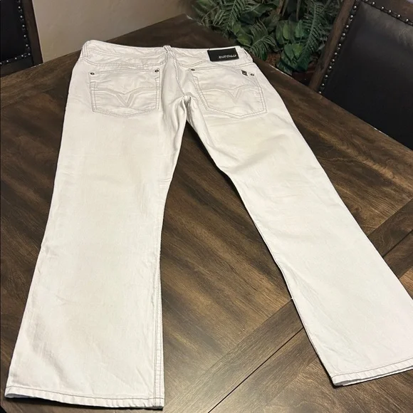 Buffalo David Bitton Men's White Kemitch Slim Boot King Fit Jean - Picture 12 of 14